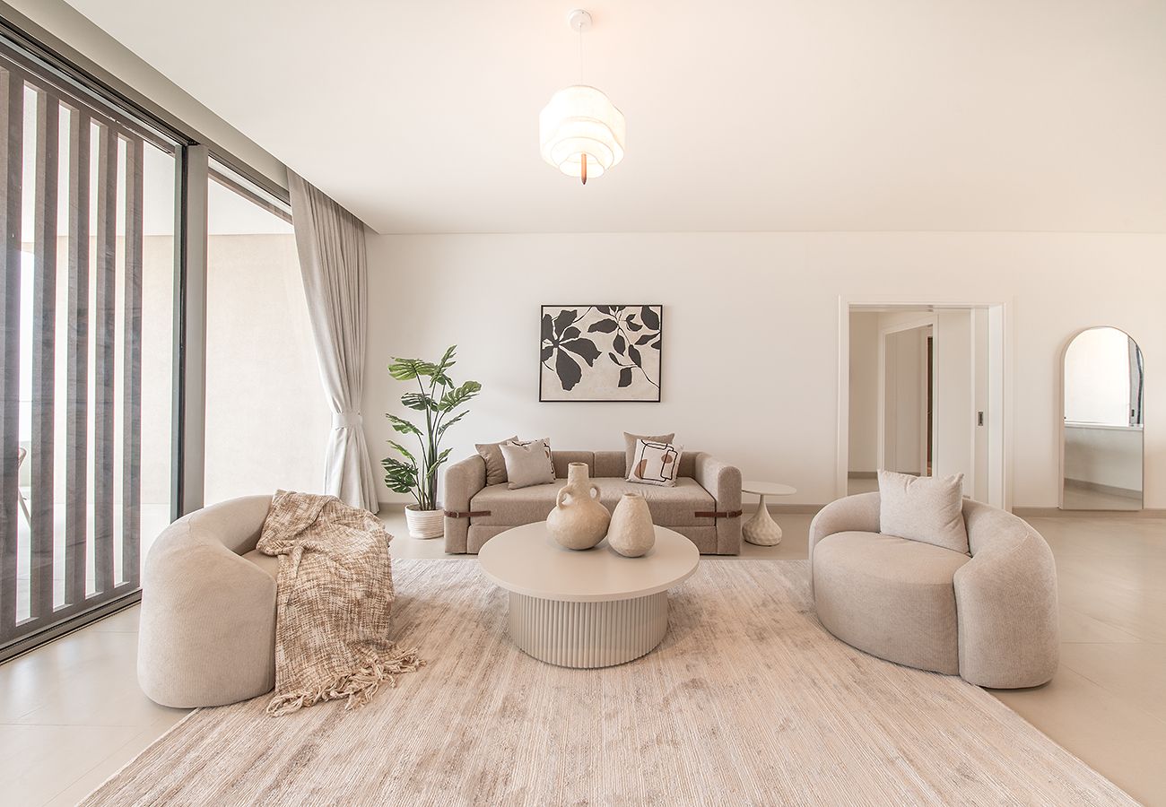 Apartment in Ajman - Luxury 2BR+Maid with Sea views in Seaside Hills