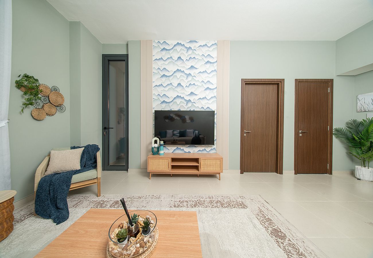 Apartment in Ajmal Makan - Modern 1BR with Beach Access Blue Bay Walk