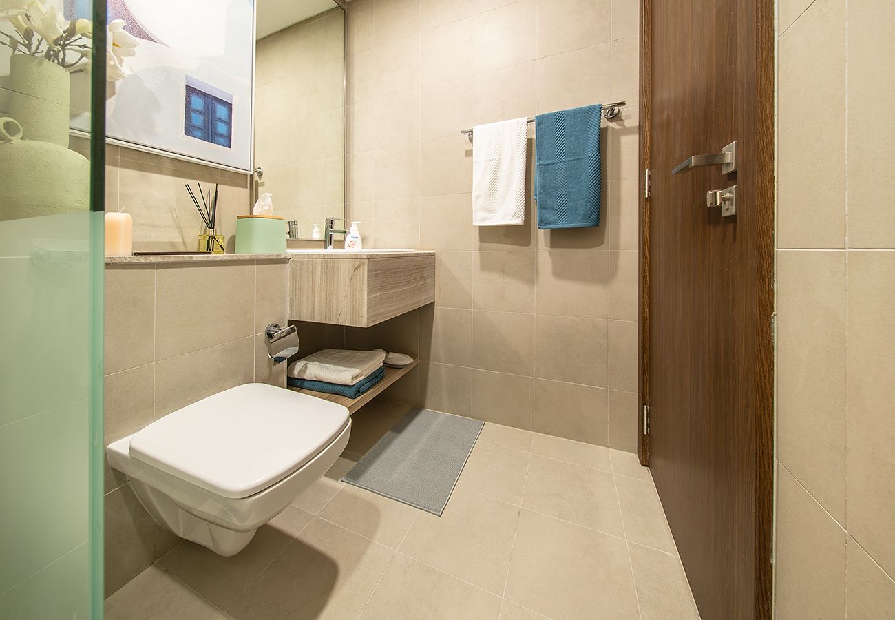 Apartment in Ajmal Makan - Modern 1BR with Beach Access Blue Bay Walk