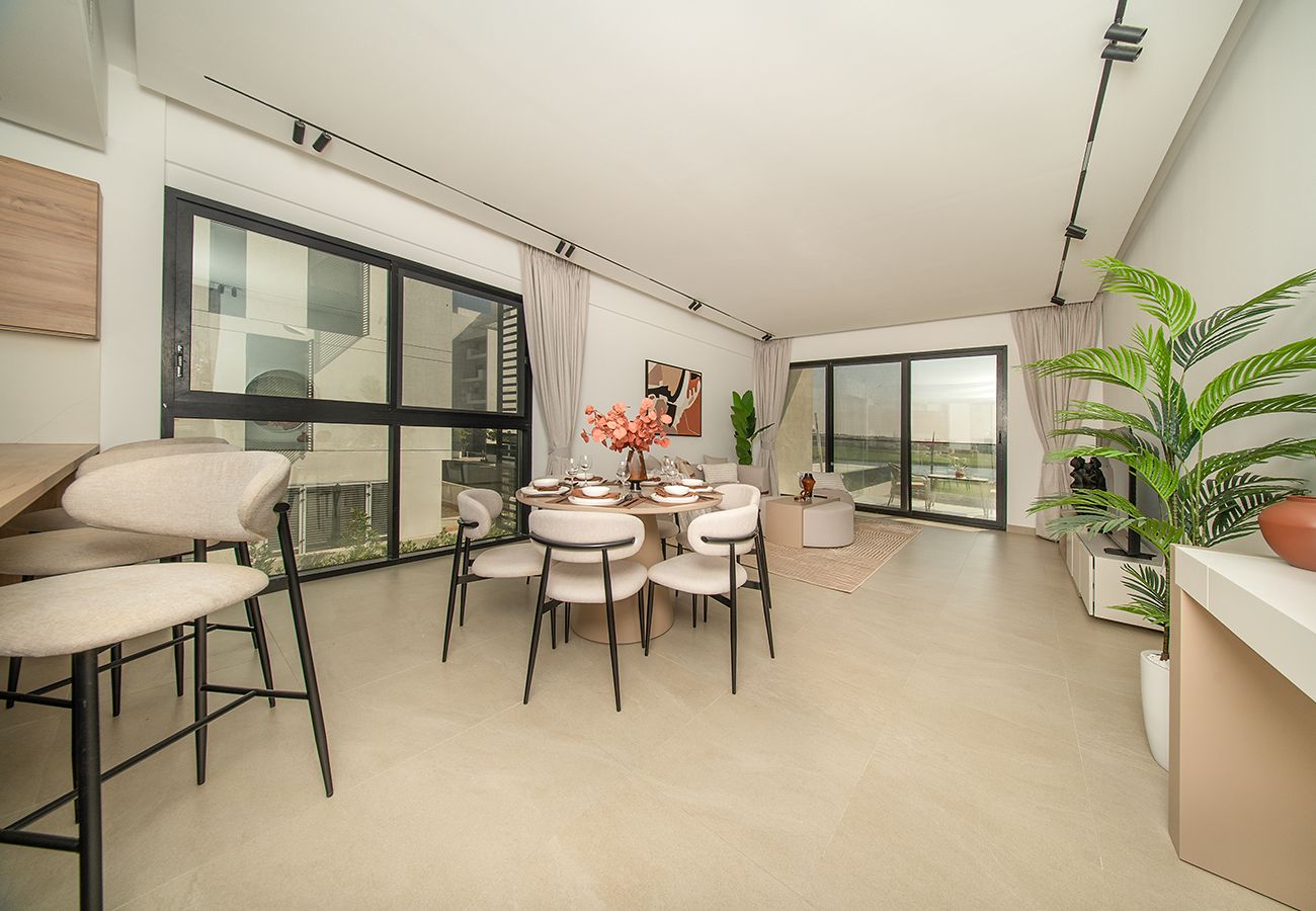 Apartment in Ajman - Luxury 3BR with Golf & Lake Views