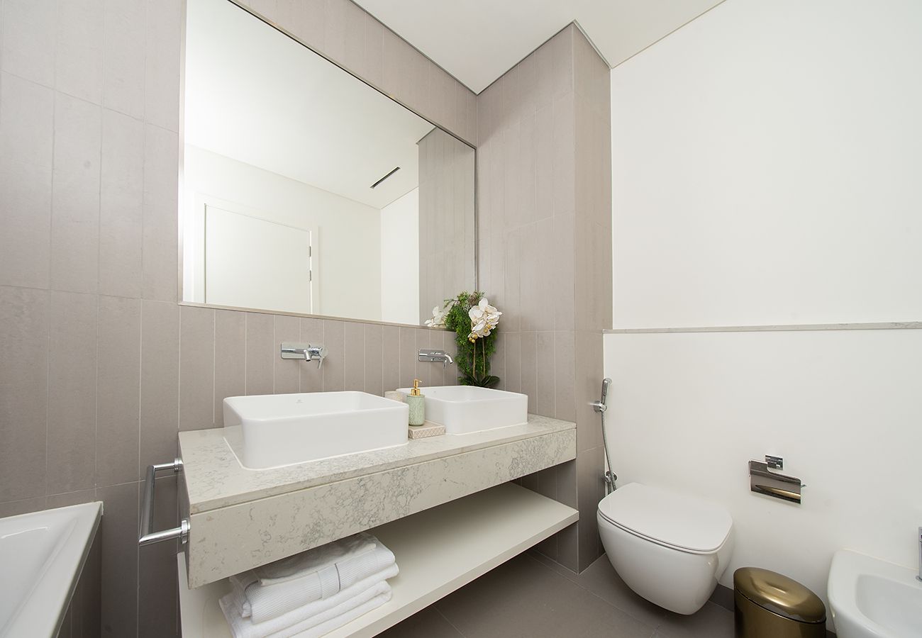 Apartment in Ajman - Sea View Stay at Seaside Hills 1BR