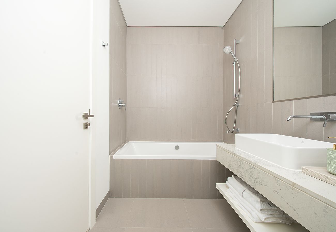 Apartment in Ajman - Sea View Stay at Seaside Hills 1BR