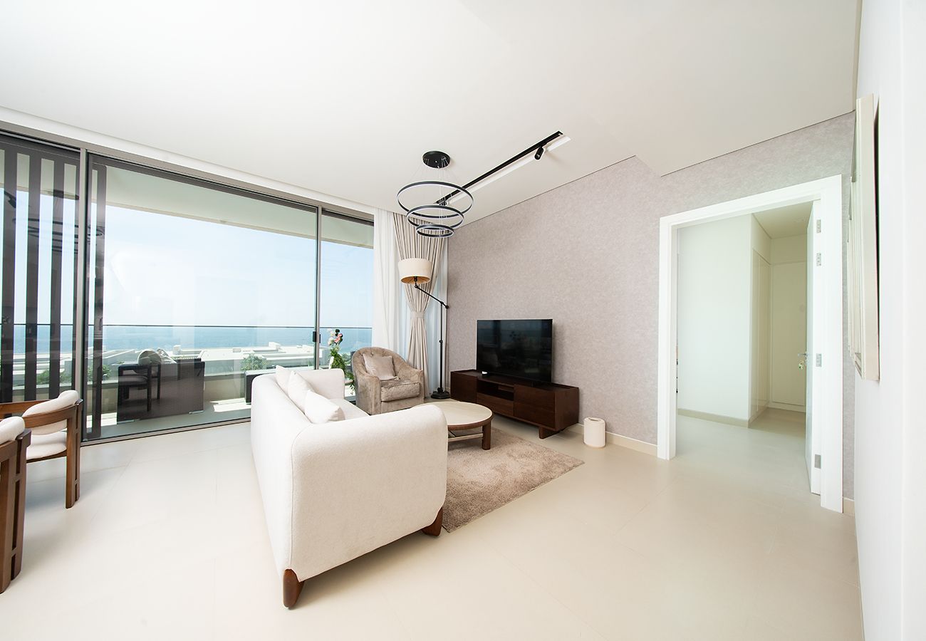 Apartment in Ajman - Seaside Hills 1BR with Sea View Balcony