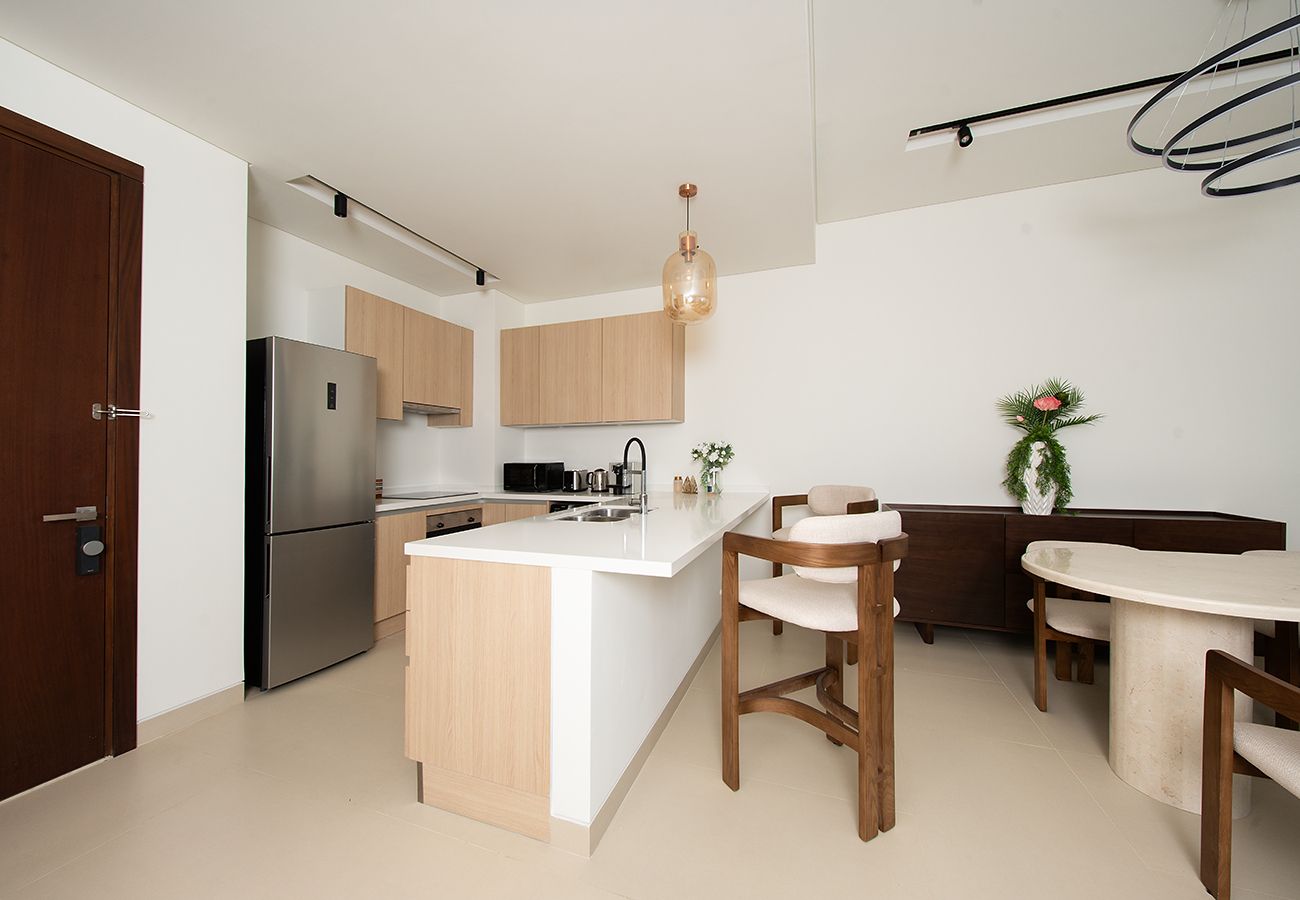 Apartment in Ajman - Seaside Hills 1BR with Sea View Balcony