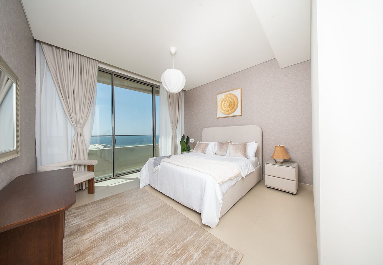 Apartment in Ajman - Seaside Hills 1BR with Sea View Balcony