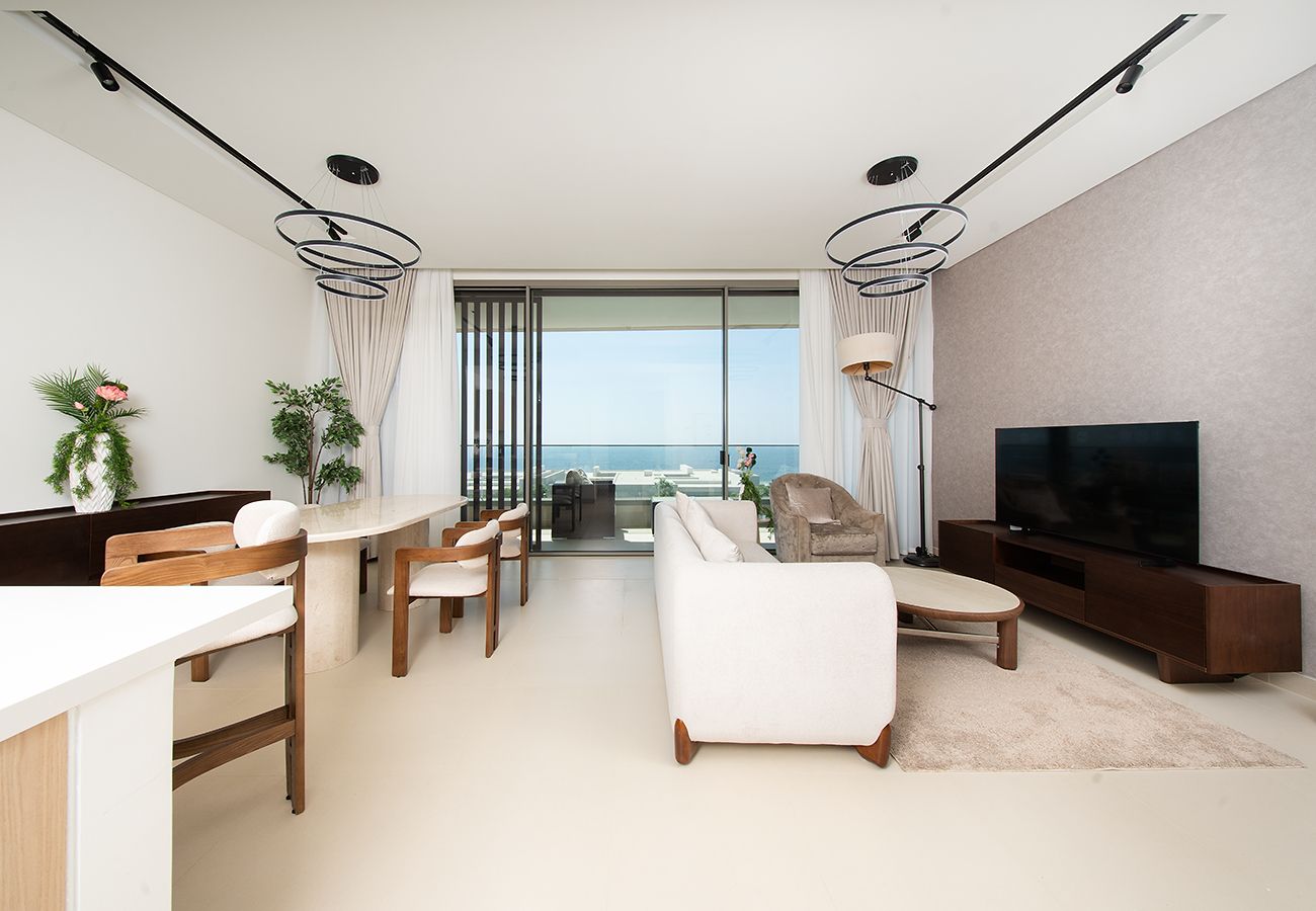 Apartment in Ajman - Seaside Hills 1BR with Sea View Balcony