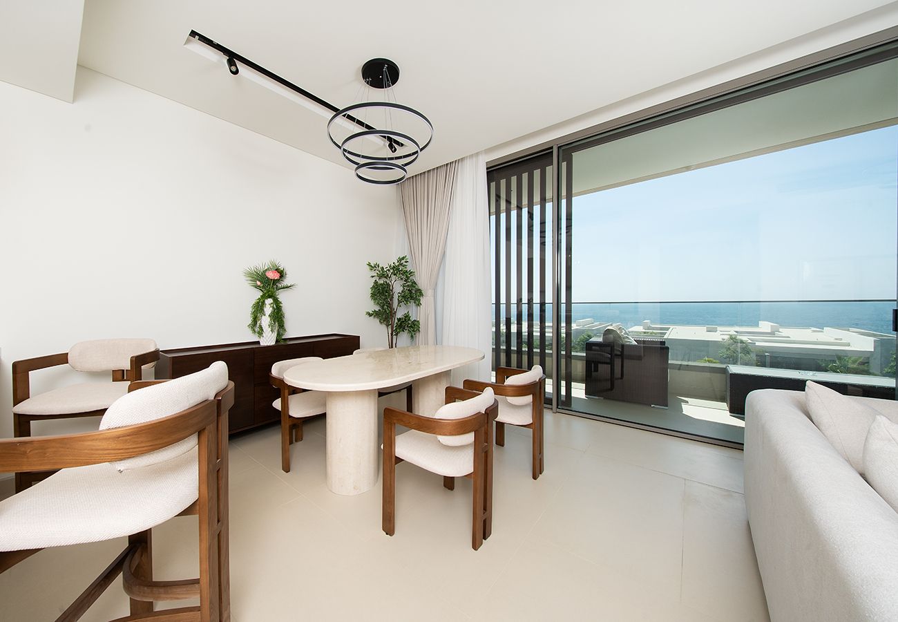 Apartment in Ajman - Seaside Hills 1BR with Sea View Balcony