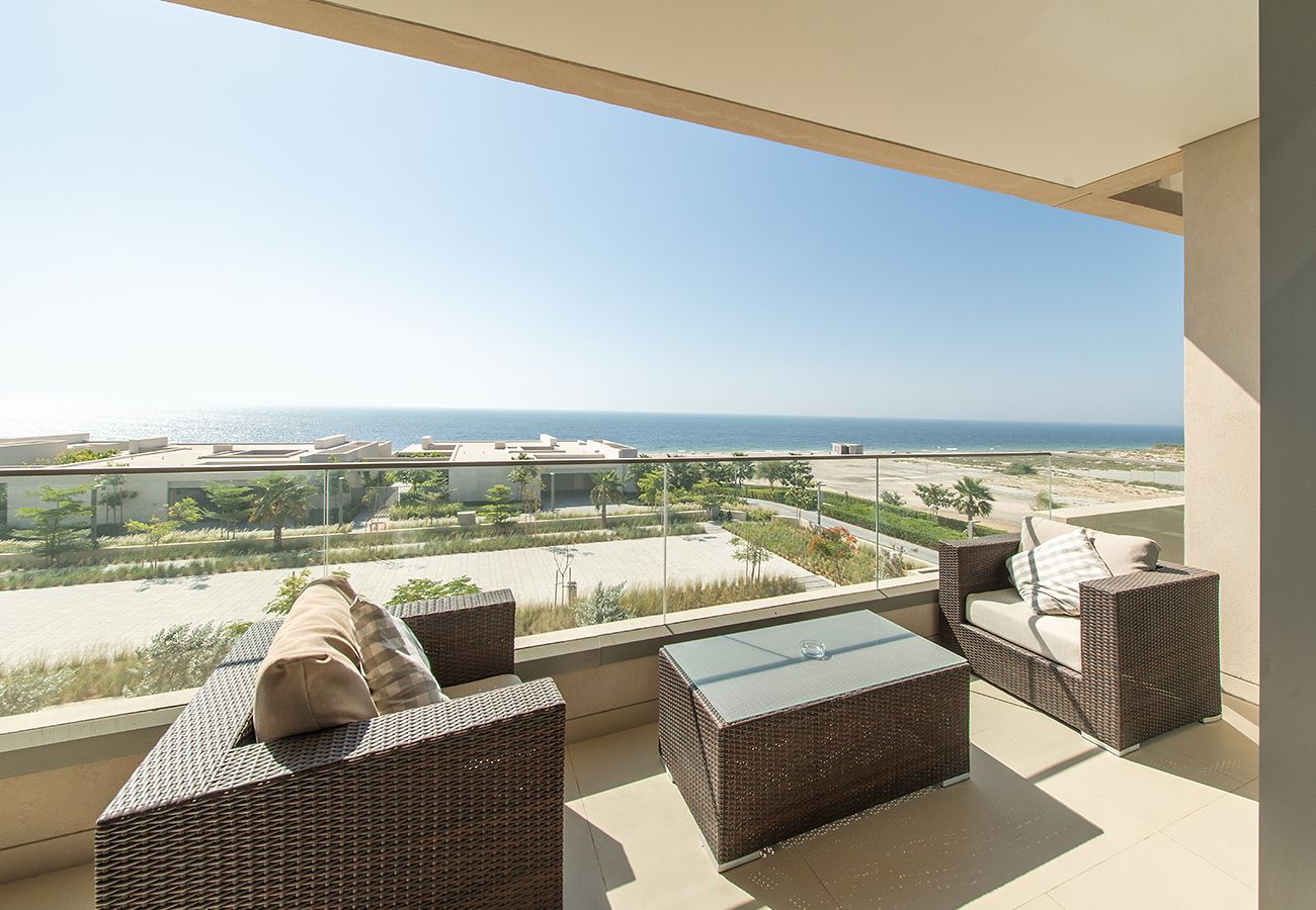 Apartment in Ajman - Seaside Hills 1BR with Sea View Balcony