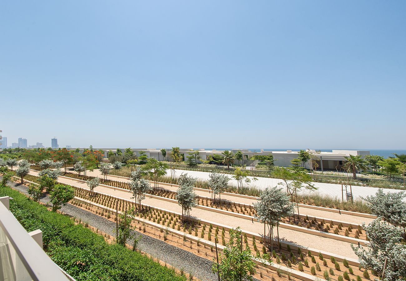 Apartment in Ajman - Seaside Hills 1BR with Sea View Balcony
