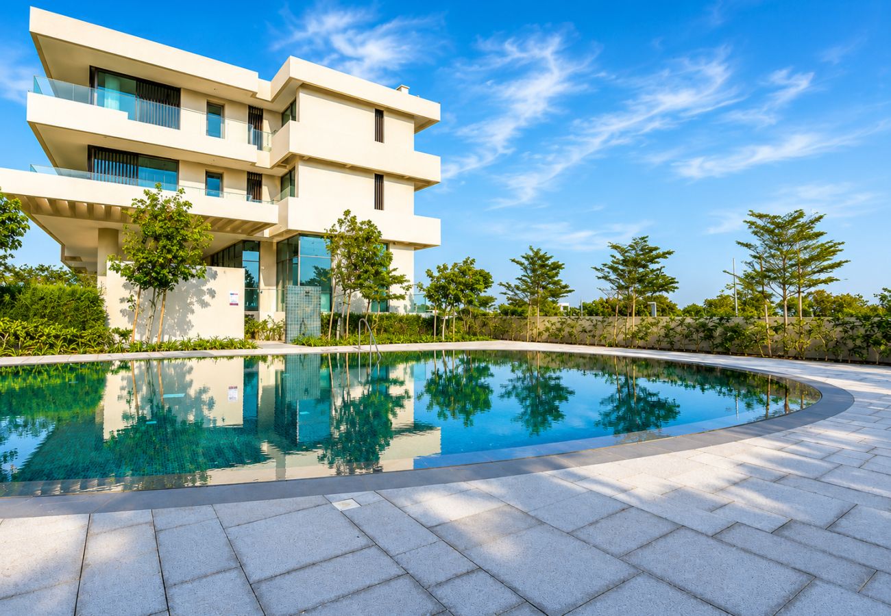 Apartment in Ajman - Seaside Hills 1BR with Sea View Balcony